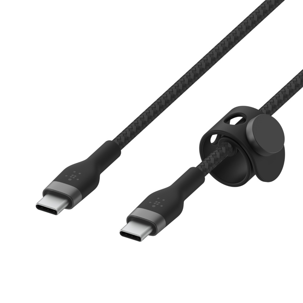 USB-C TO USB-C 2.0 BRAID SIL 2M BLK thumbnail