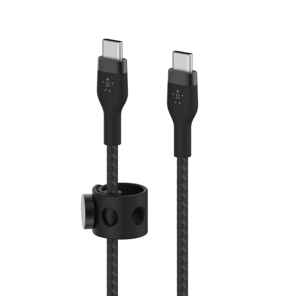 USB-C TO USB-C 2.0 BRAID SIL 2M BLK thumbnail