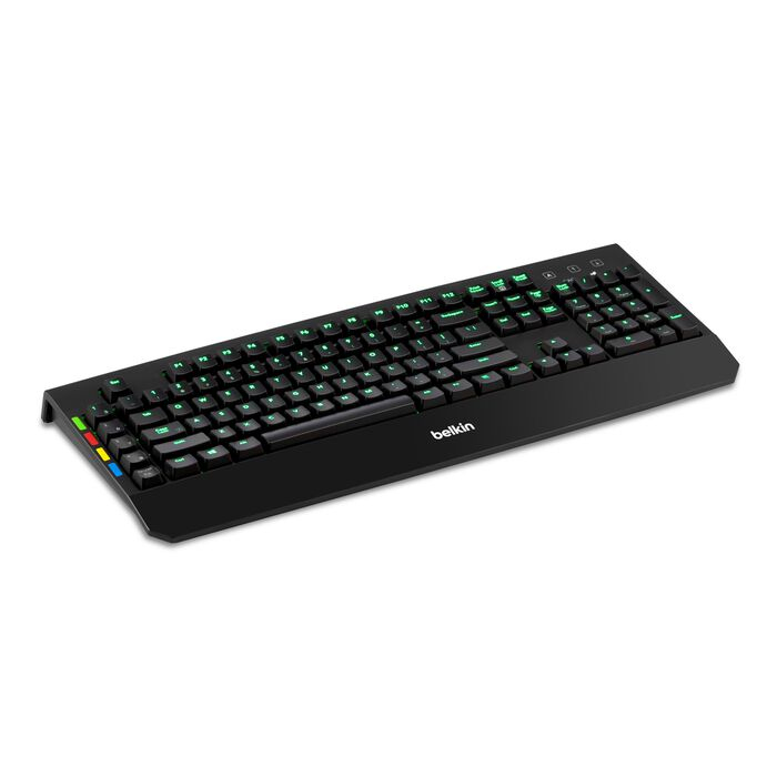 2-4-8 Port Secure KVM USB keyboard W/Lighting - UK version thumbnail
