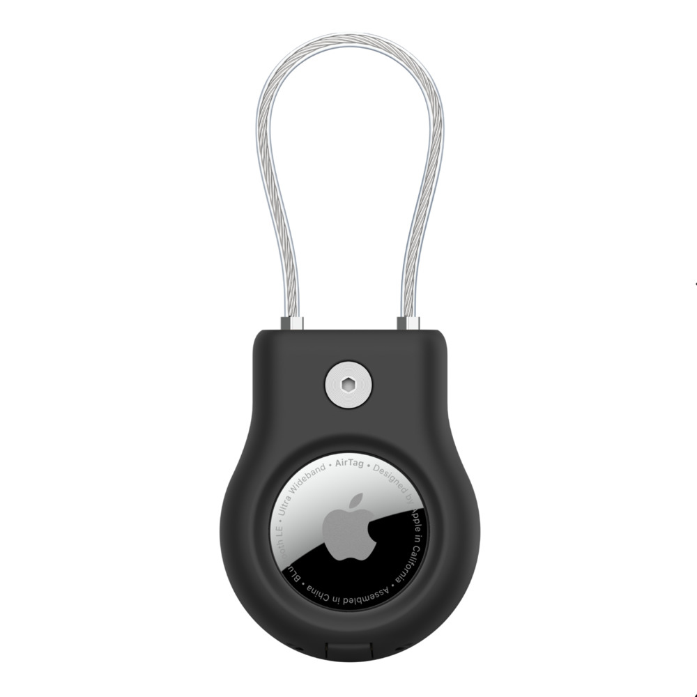 SECURE HOLDER W CABLE AIRTAG BLK thumbnail