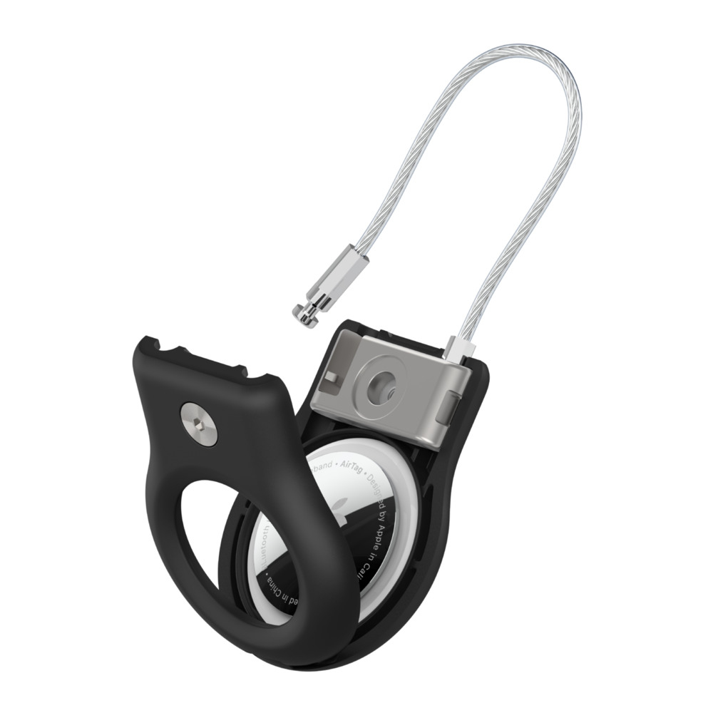 SECURE HOLDER W CABLE AIRTAG BLK thumbnail