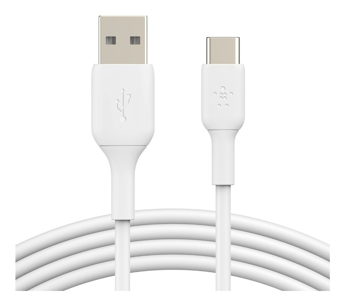 USB-A TO USB-C PVC WHITE 1M X2 thumbnail