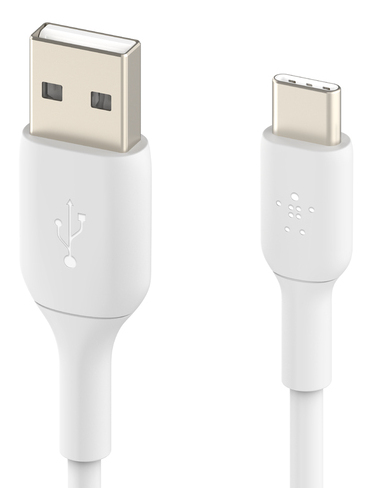 USB-A TO USB-C PVC WHITE 1M X2 thumbnail