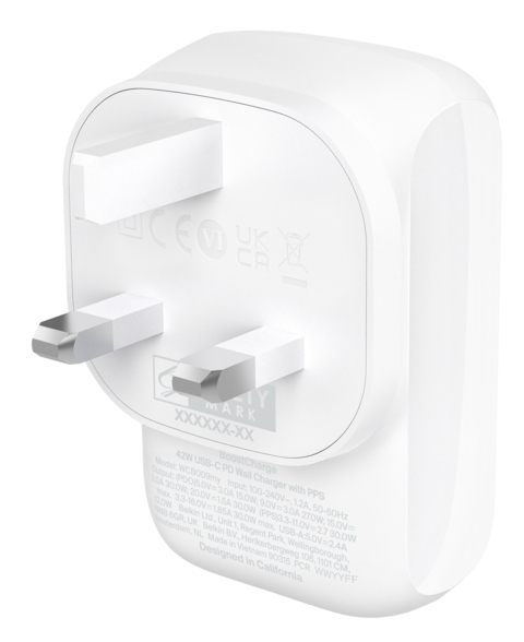 42W USB-C +12W USB-A DUALCHARGER WHT thumbnail