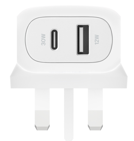 42W USB-C +12W USB-A DUALCHARGER WHT thumbnail