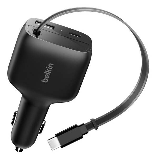 75W 2-PORT W RETRACT USB-C CARCHARGE thumbnail