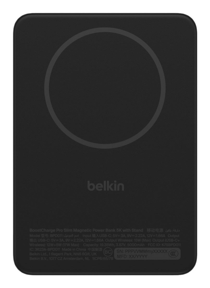 5K 15W SLIM WIRELESS POWERBANK BLACK thumbnail