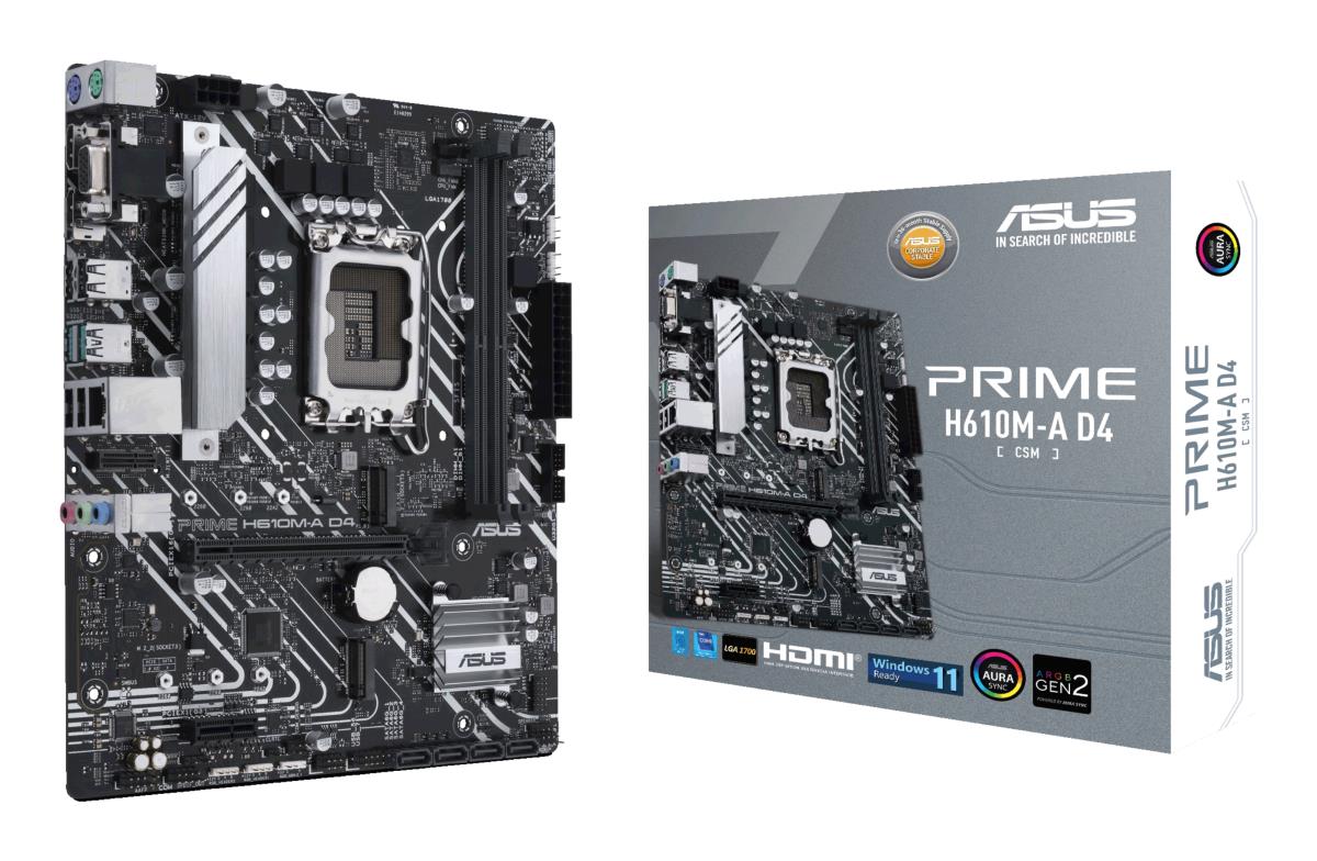 PRIME H610M-A D4-CSM S1700 Motherboard thumbnail