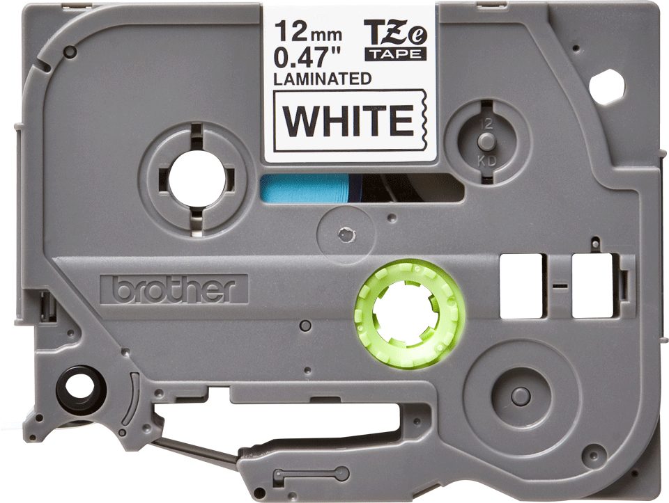 BRO 12MM GLOSS TZ BLACK ON WHITE TAP thumbnail