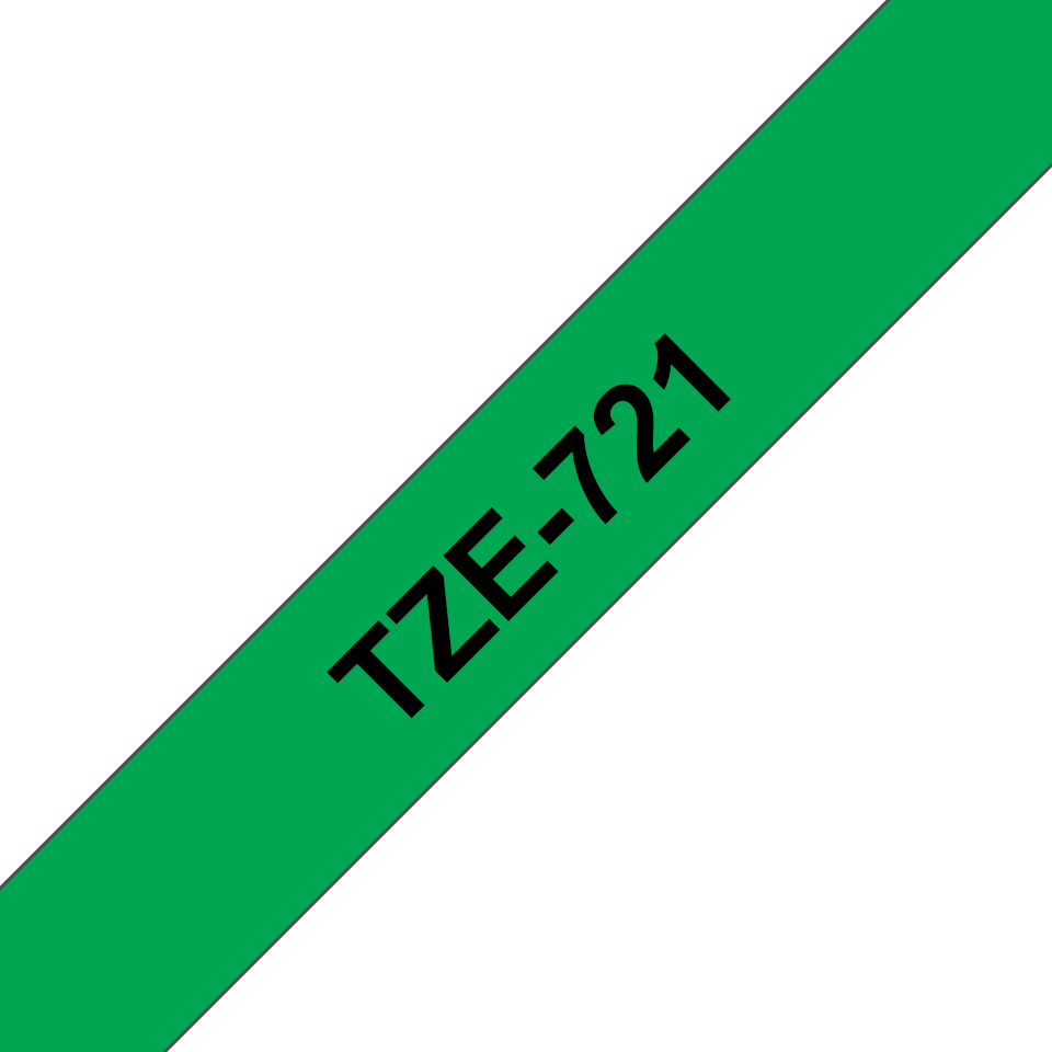 BRO 9MM GLOSS BLK ON GREEN TZ TAPE thumbnail