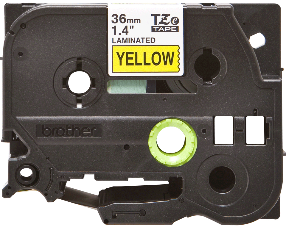 BRO 36MM GLOSS BLK ON YELLOW TAPE thumbnail