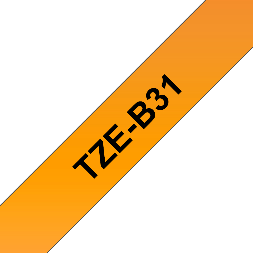 BRO 12MM FLUORESCENT BLACK ON ORANGE thumbnail