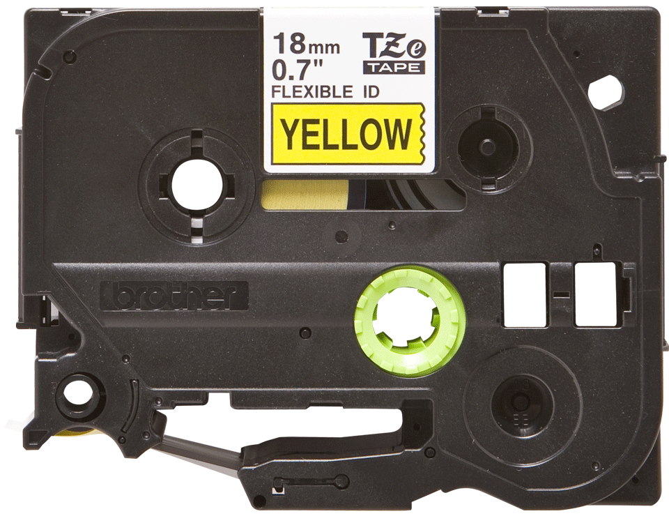 TZEFX641 Black on Yellow 8M x 18mm Flexi Tape thumbnail