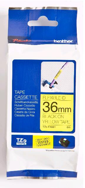TZEFX-661 BLACK ON YELLOW FLEXI TAPE thumbnail