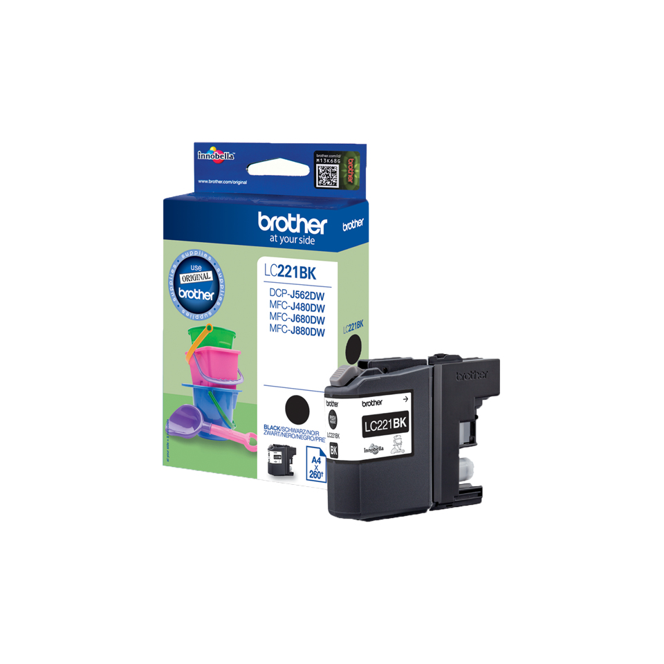 LC221BK STANDARD BLACK INK DCPJ562DW thumbnail