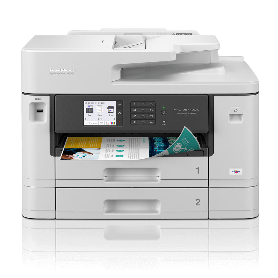 EU Product - T Brother MFC-J5740DW Tinte-Multifunktionsdrucker 4in1 LAN WLAN ADF Duplex thumbnail