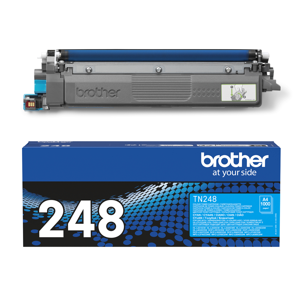 TN248C CYAN TONER CARTRIDGE. thumbnail