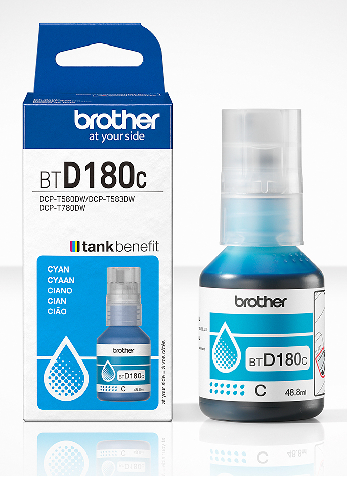 BTD180 CYAN INK5K PAGE YIELD FOR DCP-T580DW thumbnail
