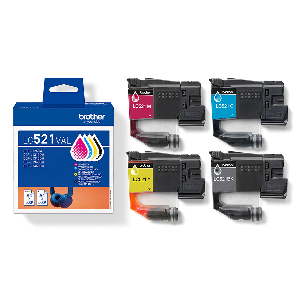 LC521VAL CMY MULTI PK3x500 PAGE YIELD FOR DCP-J1260 thumbnail