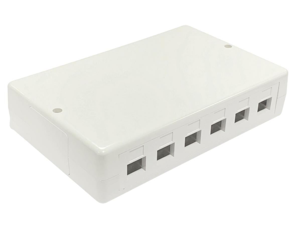 Surface mount box for 6/12 x  RJ45 jack thumbnail