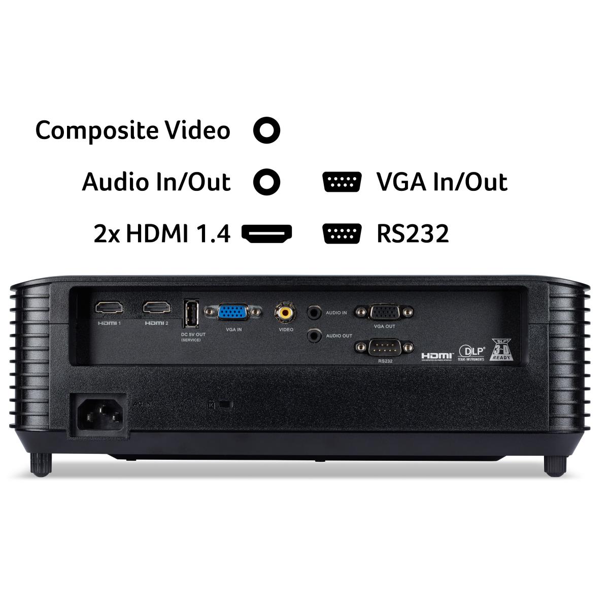 X1328 DLP Projector - 16:10 - Ceiling Mountable thumbnail