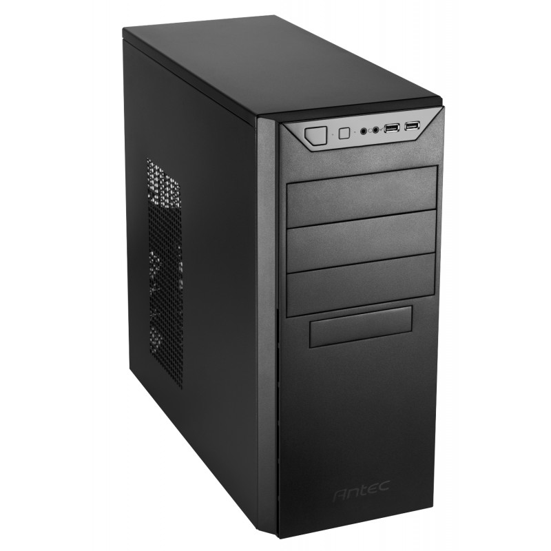VSK-4000B-U3/U2 Mid Tower Case, 1 x USB 3.0 / 1 x USB 2.0, Galvanized Steel, Vented Side Panel, 1 x Pre-Installed Fans, ATX, Micro-ATX, Mini-ITX Compatible thumbnail