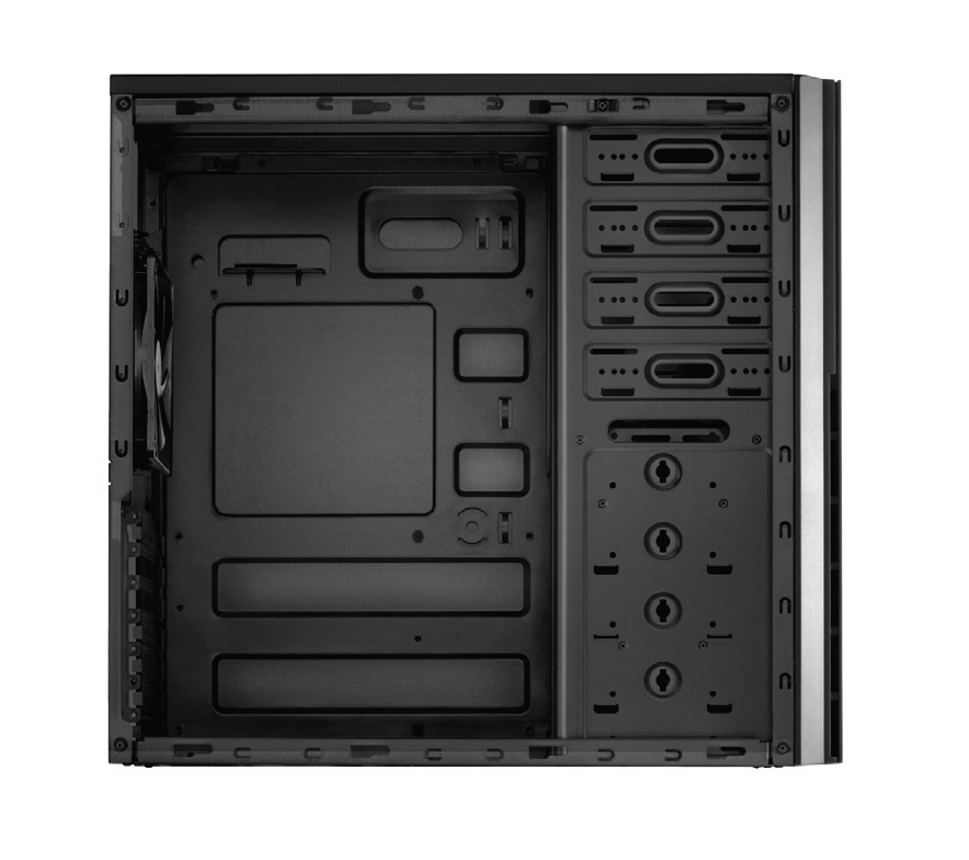 VSK-4000B-U3/U2 Mid Tower Case, 1 x USB 3.0 / 1 x USB 2.0, Galvanized Steel, Vented Side Panel, 1 x Pre-Installed Fans, ATX, Micro-ATX, Mini-ITX Compatible thumbnail