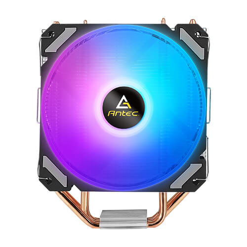 A400i Fan CPU Cooler, Universal Socket, 120mm Neon Light Effect Silent RGB PWM Fan, 1800RPM, 4 Direct-Touch Copper Heatpipes, Intel LGA 1700 Bracket Included thumbnail