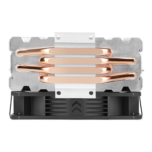A400i Fan CPU Cooler, Universal Socket, 120mm Neon Light Effect Silent RGB PWM Fan, 1800RPM, 4 Direct-Touch Copper Heatpipes, Intel LGA 1700 Bracket Included thumbnail