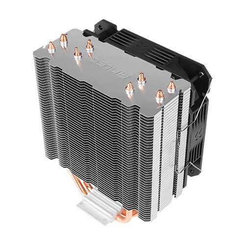 A400i Fan CPU Cooler, Universal Socket, 120mm Neon Light Effect Silent RGB PWM Fan, 1800RPM, 4 Direct-Touch Copper Heatpipes, Intel LGA 1700 Bracket Included thumbnail