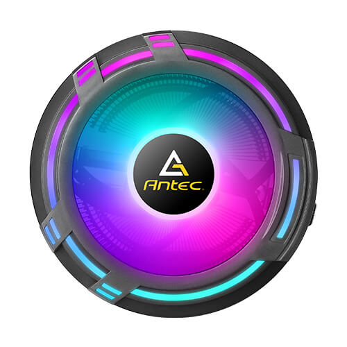 T120 Fan CPU Cooler, Universal Socket, 120mm Chromatic Silent RGB Fan, 1500RPM, Massive Black Aluminium Fins for Enhanced Cooling Performance, Designed for Small Form Factor Cases thumbnail