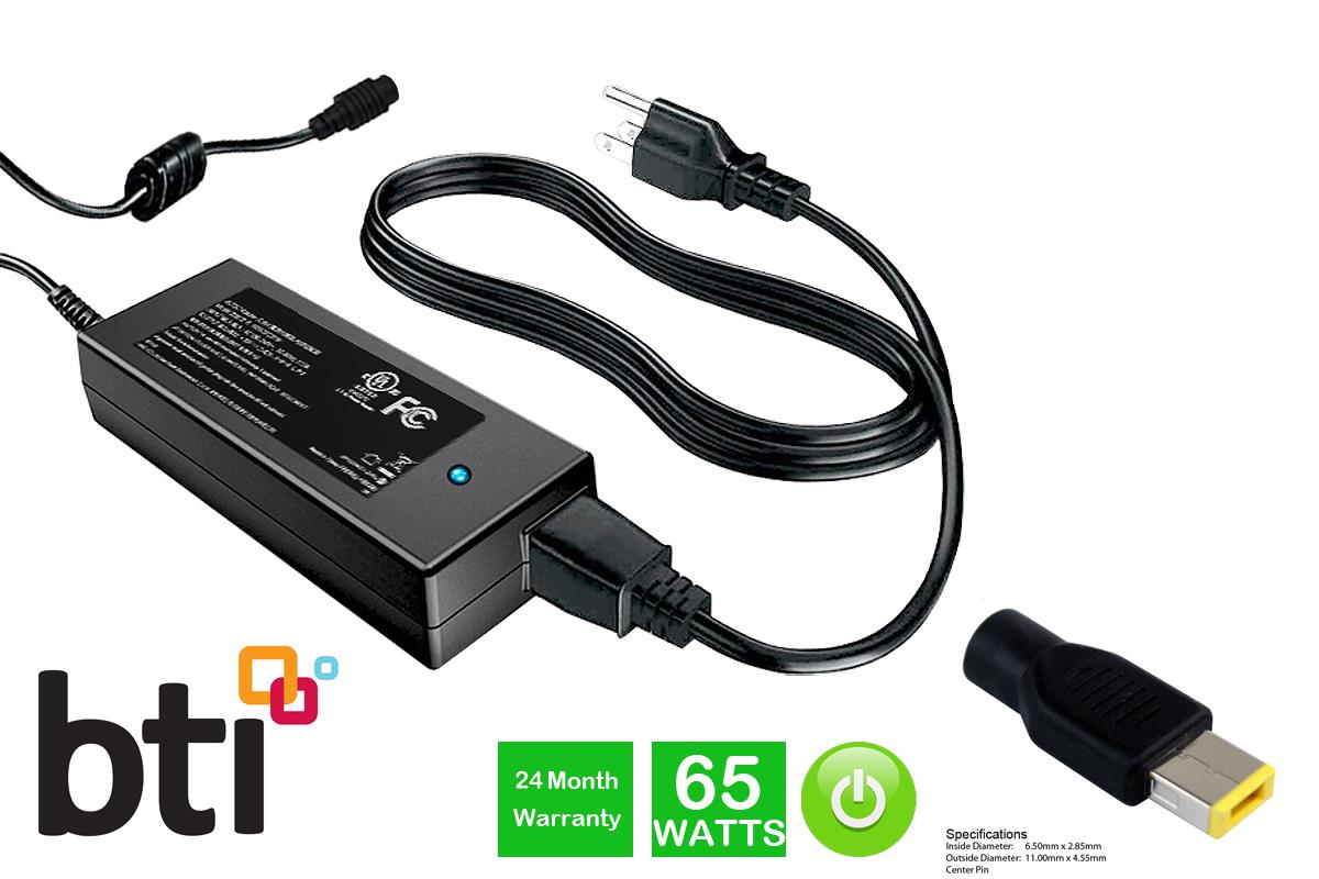 0A36258 compatible charger with Lenovo slim tip incl. UK power cable thumbnail