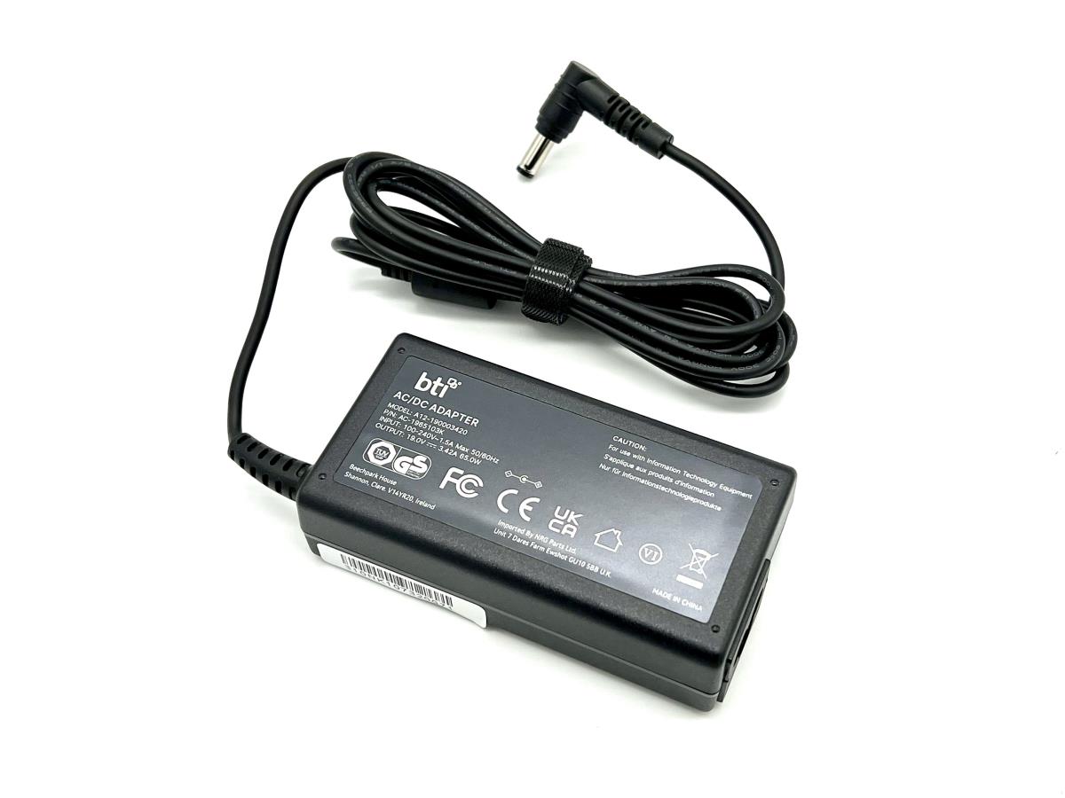 65W PA3917U-1ACA compatible charger with 5.5mm x 2.5mm tip incl. UK power cable thumbnail