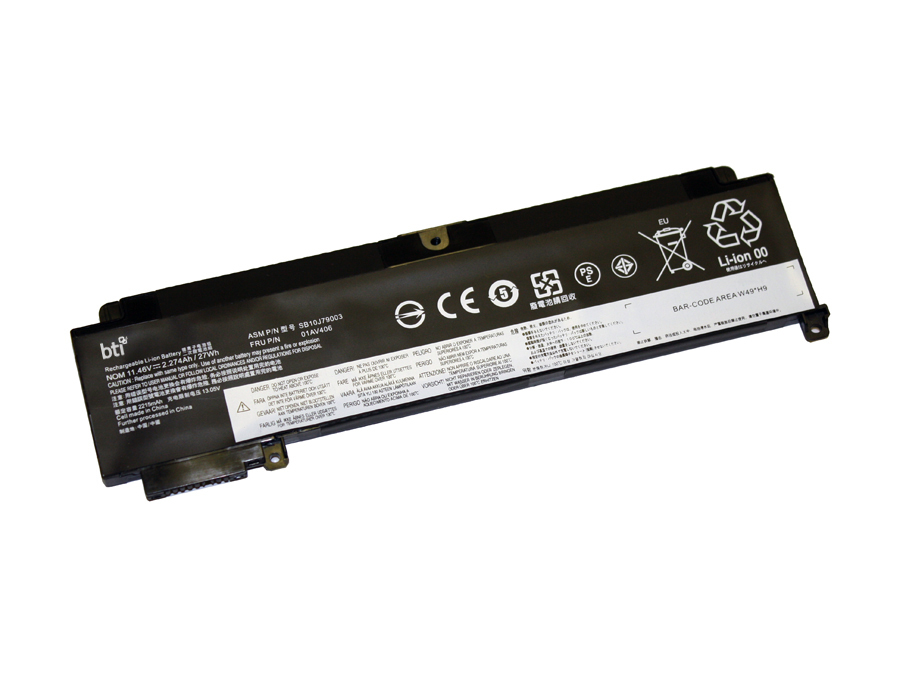 27Wh 3 cell 01AV405 compatible battery for LENOVO THINKPAD T470S THINKPAD T460S thumbnail