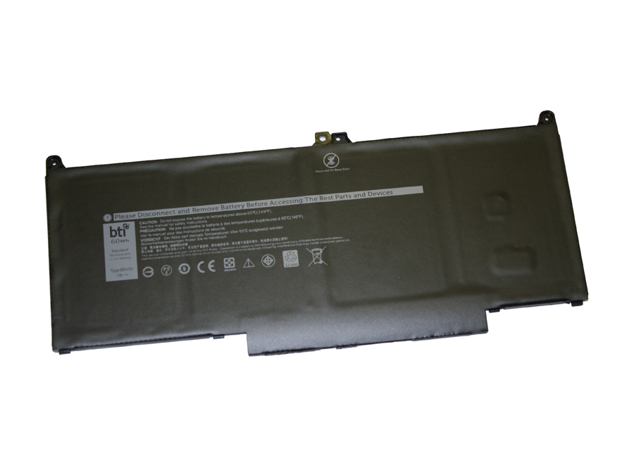 Replacement 4 cell battery for Dell LATITUDE 7300 7400 5300 replacing OEM part numbers MXV9V 5VC2M N2K62 // 7.6V 7500mAh 60Wh thumbnail