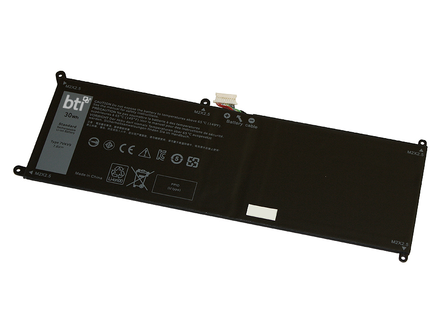 30Wh 2 cell 451-BBQG compatible battery for DELL LATITUDE 12 775 XPS 12 9250 LATITUDE 12 7275 thumbnail