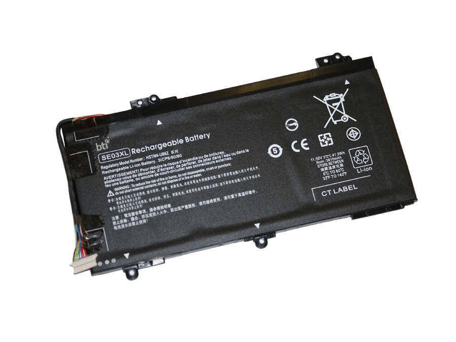Replacement 3 cell battery for HP PAVILION 14-AL replacing OEM part numbers 849568-421 849908-850 849988-850 E8Q01EA HSTNN-LB7G HSTNN-LG7G HSTNN-UB6Z SE03XL TPN-Q171 // 41.5Whr thumbnail