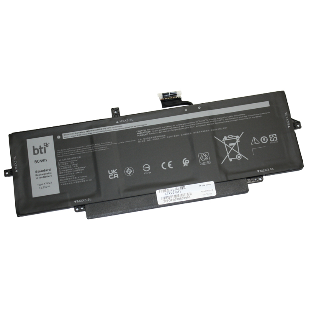 50Wh 4 cell 5Y3T9 compatible battery for DELL LATITUDE 9330 thumbnail