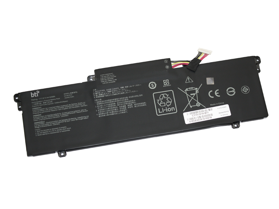 63Wh 3 cell 0B200-03730100 compatible battery for ASUS ZENBOOK 14 E510MA ZENBOOK 14 E510KA-EJ033TS ZENBOOK 14 E510KA ZENBOOK 14 E410KA-EK139TS thumbnail