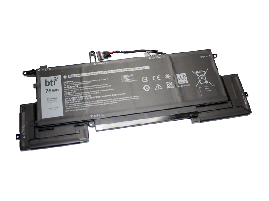 78Wh 6 cell 8RTVG compatible battery for DELL INSPIRON 14 7000 (7400) LATITUDE 9410 2-IN-1 LATITUDE 7400 2-IN-1 thumbnail