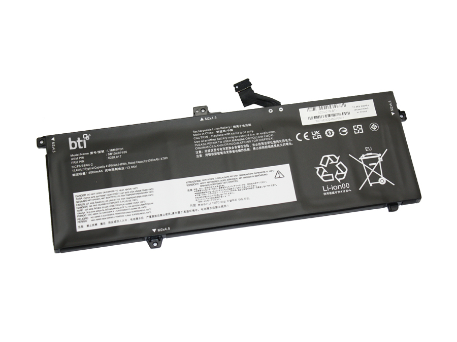 48Wh 6 cell 02DL019 compatible battery for LENOVO THINKPAD X13 20T3 THINKPAD X13 20T2 THINKPAD X390 20SD THINKPAD X390 20SQ thumbnail