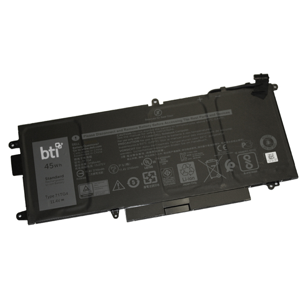 Replacement Battery for Latitude 5289 5289 2 in 1 replacing OEM part numbers 71TG4 X49C1 CFX97 // 11.4V 3745mAh 45Whr thumbnail