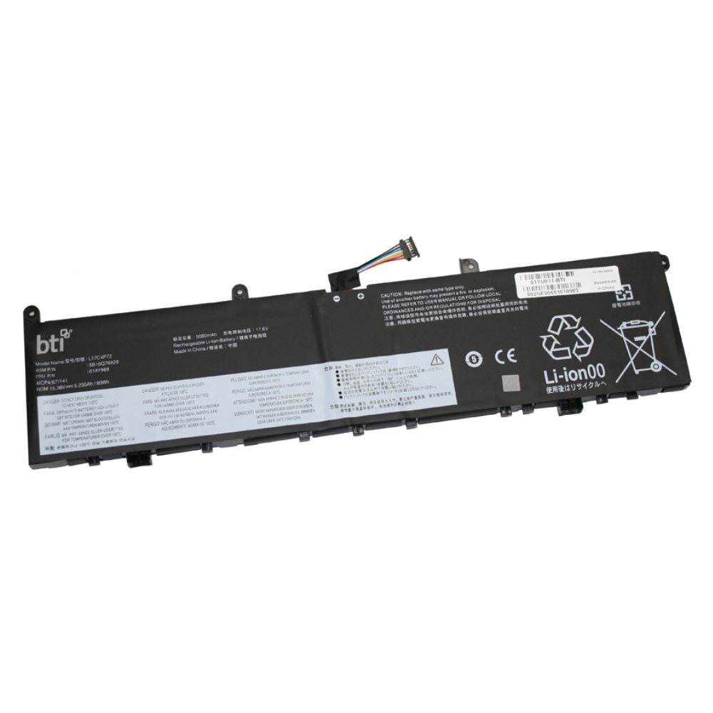 Replacement 4 cell battery for Thinkpad P1 G1 Thinkpad X1 Extreme G1 Thinkpad P1 G2 thumbnail