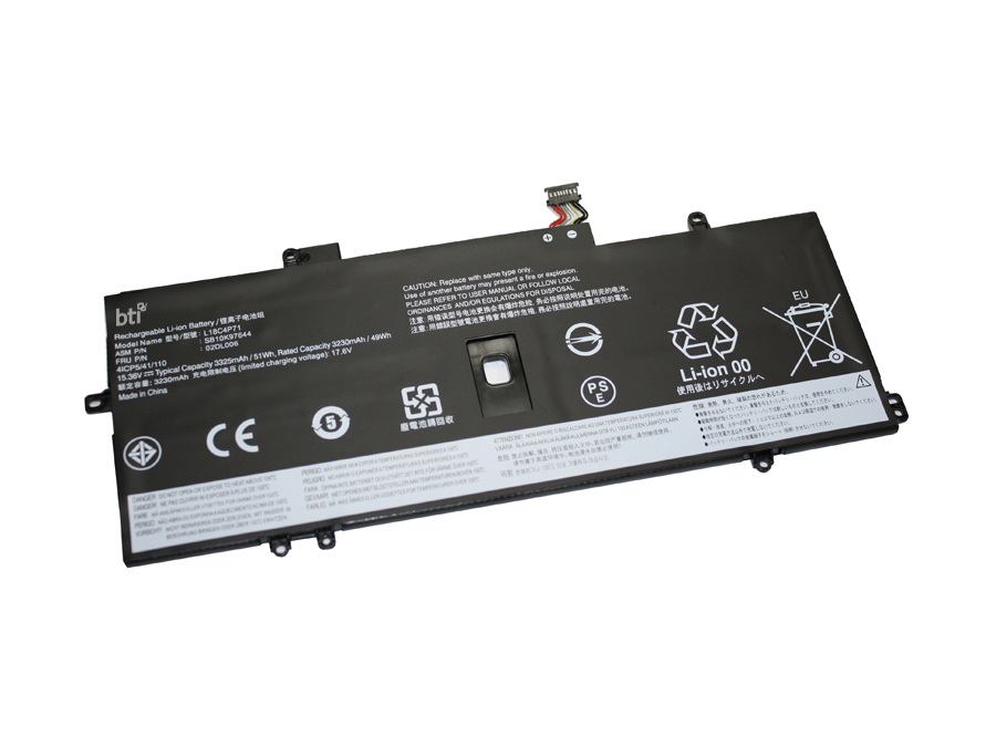51Wh 4 cell 5B10W13930 compatible battery for LENOVO THINKPAD X1 CARBON 8TH GEN THINKPAD X1 CARBON 7TH GEN THINKPAD X1 YOGA 5TH GEN thumbnail
