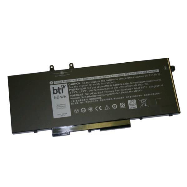 Replacement 4 cell battery for Dell Precision 3540 Latitude 5300 5300 2-in-1 5400 5310 5310 2-in-1 5410 5500 7300 7310 7400 7400 2-in-1 7410 9410 2-in-1 9510 replacing OEM part numbers 4GVMP 492-BCBK 9JRYT C5GV2 R7WM X77XY // 7.6V 68Wh thumbnail