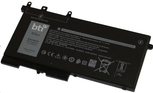 3-cell 42Wh RRJDX compatible laptop battery for Dell Latitude 5480 5490 5580 5590 - 18 month warranty thumbnail