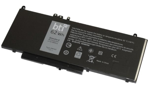 4-cell 62Wh TXF9M compatible laptop battery for Dell Latitude E5470 E5570 Precision 3510 - 18 month warranty thumbnail