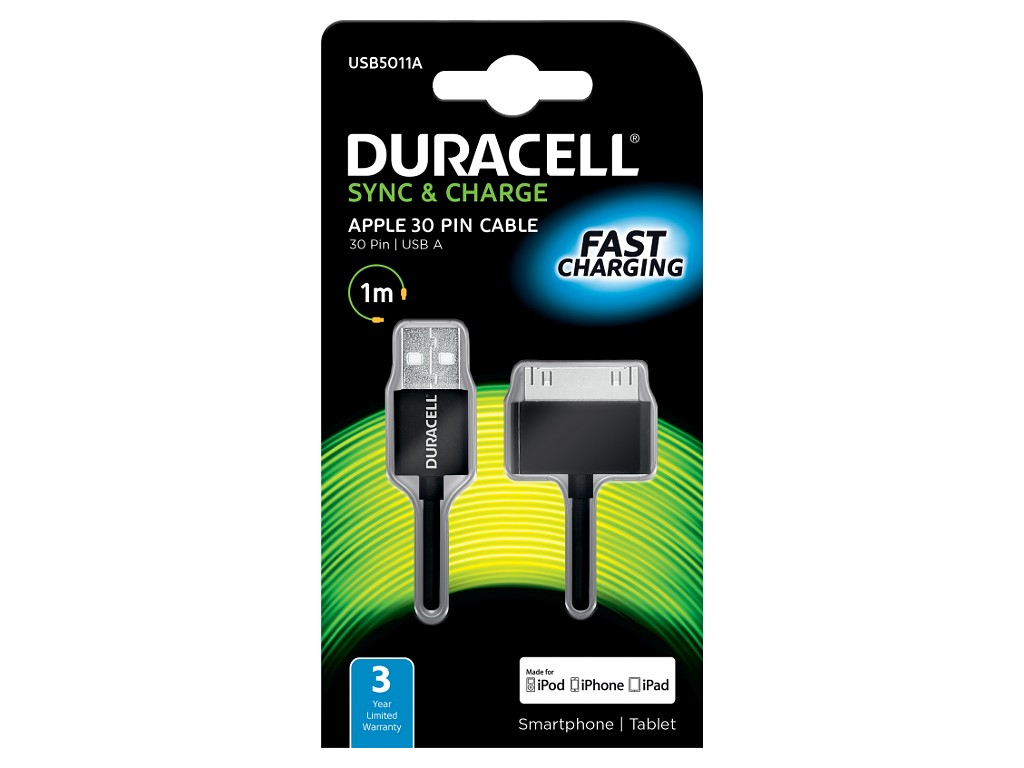 Sync/Charge Cable 1 Metre Black thumbnail