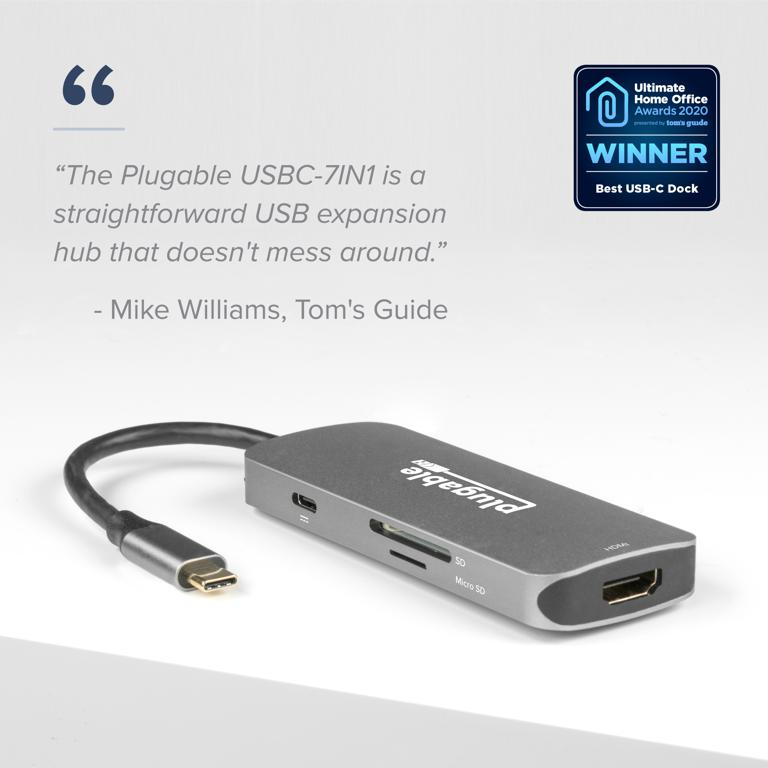 USB C 7-in-1 Adapter Hub thumbnail