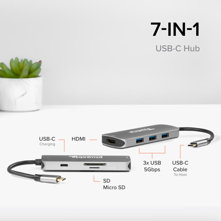 USB C 7-in-1 Adapter Hub thumbnail